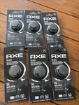 6- Pack Axe Black Frozen Pear & Cedarwood 30 Day Car Air Freshener. Fixed Price $23.00.