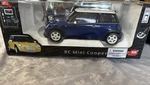 Mini Cooper Rc Car Blue And White No Remote Control. Fixed Price $35.00.