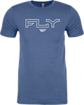Fly Racing Edge Tee Cool Blue Heather Lg Shirts. Fixed Price $27.95.