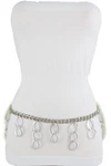 Hot Women Silver Metal Chain Link Belt Dancy Dangle Ring Charms Plus Size Xxl. Fixed Price $29.95.