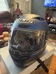 Hjc Maze / MC2SF Blue And Silver. Fixed Price $80.00.