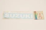 Sticker Point 107026, ST107026 White Suzuki Logo Decal Approx. Size 9"X2" Nos. Fixed Price $5.99.