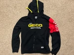 100% Flux Hooded Zip Sweatshirt Geico Team Honda Mens Size Xl Black Red. Fixed Price $31.19.