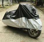Motorcycle Cover Black Silver Xxl Waterproof Bike Outdoor Rain Dust Uv Protector. Fixed Price $16.99.