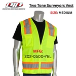 Mesh Surveyors Vest (two Tone) Pip #302-0500-YEL Mic Tabs Type Class. Fixed Price $14.99.