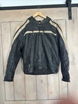 Tourmaster Coaster Series Ii Padded Black Leather Motorcycle Jacket Mens Xl 46. Fixed Price $56.00.