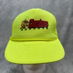 Checkers Trucker Hat Neon Yellow Novelty Fast Food Restaurant Promo Cap. Fixed Price $18.05.