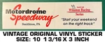 Motordrome Speedway Vintage Original Vinyl Decal Sticker-winston Nascar Racing. Fixed Price $9.42.