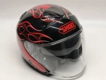 Shoei J-cruise Reborn Helmet Xl 61CM Red Black Open Face Sun Visor Japan. Fixed Price $1029.00.