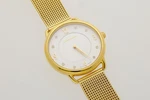 Mercedes-benz Original Ladies Watch Stainless Steel Classic Lady Yellow Gold Ovp. Fixed Price $368.84.