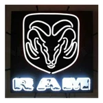 Neonetics 5RAMWH White Sign With Backing. Fixed Price $482.99.
