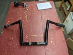 Used ***14 Inch Black Handlebars (todds Cycle) 0601-3989. Fixed Price $200.00.