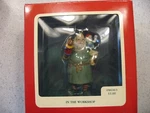 Vtg Summit Heirloom Collection Santa With Toys Workshop Christmas Ornament. Fixed Price $5.00.