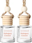Hoogalife Car Air Freshener Diffuser Pack Hanging Mahogany Coconut. Fixed Price $20.58.