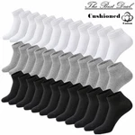 3-12 Pairs Mens Plain Solid Cotton Sports Ankle Athletic Socks Low Cut Size 9-13. Fixed Price $11.88.