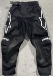Alpinestars Racer Found Pants Kids Youth Size 18 Black White Motocross Mx Riding. Fixed Price $19.95.