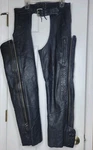 Harley Davidson Large Men's Deluxe Leather Chaps 98091-06VM **read. Fixed Price $60.00.