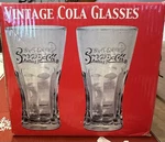 Snap On Tools 4 Piece Vintage Style 8 Ounce Cola Glasses Heavy New Box. Fixed Price $19.99.