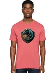 Dragon-shield-emblem Mens Graphic Tee, 100% Cotton, Casual Summer Wear. Fixed Price $23.00.