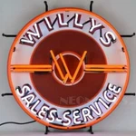 Willys Sales Service Sign 5JEEPW By Neonetics. Fixed Price $469.99.