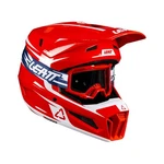 Leatt 3.5 Red White Motocross Helmet With Mask. Fixed Price $214.01.