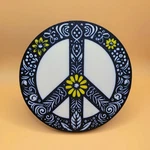 Trailer Hitch Cover. Fits 2 Inch X Receiver. Hippie Peace Sign Symbol.. Fixed Price $30.00.