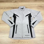 Polaris Slingshot Jacket Women Lightweight Softshell Embroidered Fitted Gray Lg. Fixed Price $29.99.