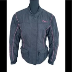 Tourmaster Motive Women's Motorcycle Jacket Pink/black, Size Large 12-14. Fixed Price $39.00.