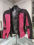 Joe Rocket Women's Pink/black Velocity Textile Mesh Jacket Size Large W/ Liner. Fixed Price $44.85.