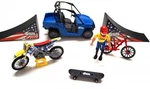 Model Die Cast Nitro Circus Play Set, With Pastrana Mx Bike, 1:18 Scale, Newray. Fixed Price $77.98.
