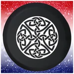 Spare Tire Cover Irish Celtic Cross Knot Shield Warrior Fits Jeep Camper Rv. Fixed Price $59.95.