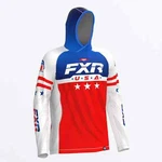 New Fxr Men's Attack Air Upf Pullover Hoodie Usa - Red White And Blue, Medium. Fixed Price $69.99.
