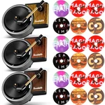 Frienda Pieces Air Freshener Record Player, Car 1 Count (pack Of 3), Black. Fixed Price $14.43.