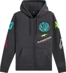 Alpinestars Variegate Zip Hoodie Gunmetal 1215-53200-190-XL. Fixed Price $79.95.