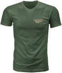 Fly Racing Staple Tee Green Md Shirts. Fixed Price $29.95.