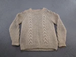 Indian Weavings Heavy Sweater Men's Fisherman Cable Wool Hand Knit Cream Read. Fixed Price $17.99.