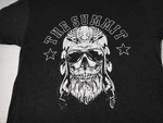 The Summit Skull Beard Flight Hat Black Polyester Blend T-shirt Size Nl. Fixed Price $14.99.