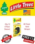 Little Trees Vent Wrap Vanillaroma Scent Air Freshener For Car & Home - 48 Pack!. Fixed Price $29.99.