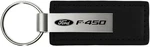 Au-tomotive Gold, Inc. Officially Licensed Black Rectangular Leather Key Chain. Fixed Price $17.95.