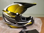 Cyber Helmet UX-23 Dyno Pearl Wht/fluo Yellow Youth Large TR#640292. Fixed Price $20.00.