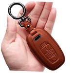 Tukellen Compatible With Audi Key Fob Cover Genuine Leather Brown. Fixed Price $32.80.
