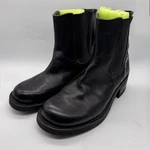 Harley Davidson Black Leather Motorcycle Slip Ankle Boots Eu 41.5/MENS 8/W10. Fixed Price $54.99.