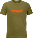 Fly Racing Youth Corporate Tee Sm Olive/orange 352-0676YS. Fixed Price $35.99.