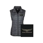 Factory Effex Adult Women's Gold Wing Puffer Vest Xl Black. Fixed Price $59.45.