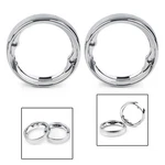 Chrome Turn Signal Bezels Fit Harley Electra Glides Road King Flhr Flh/t Fltr. Fixed Price $13.75.