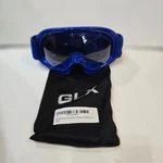 Glx GX08 Youth Kids Mx Atv Motocross Goggles Blue Smoke Lens Offroad W Bag. Fixed Price $10.04.