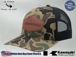 Kawasaki Forest Camo Baseball Hat K005-4133-GNNS. Fixed Price $29.99.
