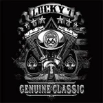 Lucky 7 Chopper Motorcycle Biker Long Sleeve Shirt Skull Bones. Fixed Price $17.98.