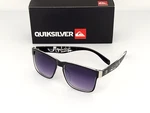 Quicksilver Sports Square Sunglasses Black Clear Logo Frame Smoke Fade Lens New. Fixed Price $18.90.