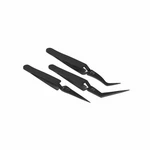 Locking Tweezers Set For Dubbing Loops And Fly Tying, 3 Pieces, (black). Fixed Price $60.85.